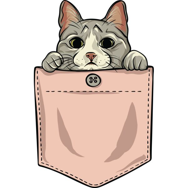 Cute cat pocket Thumbnail