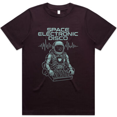 Space Electronic Disco Astronaut Logo Boxy Tee Thumbnail