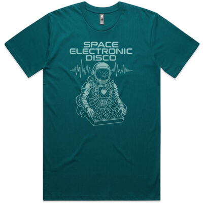 Space Electronic Disco Astronaut Logo Tee Thumbnail