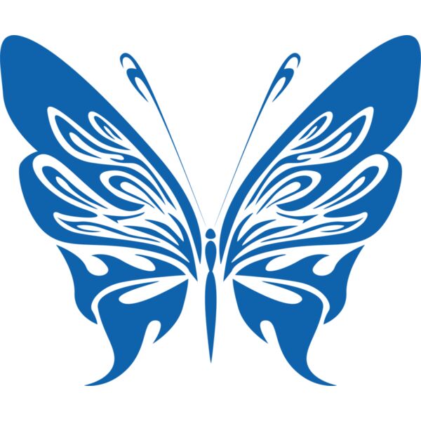 Blue tattoo butterfly2 Thumbnail