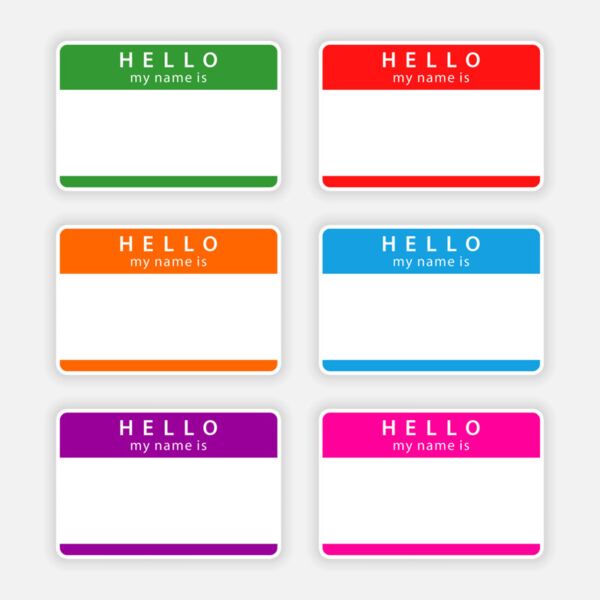 badge name tags hello Cliparto 3728640 Large Thumbnail