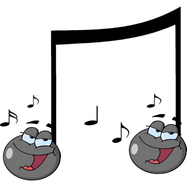 Two singing music notes Thumbnail
