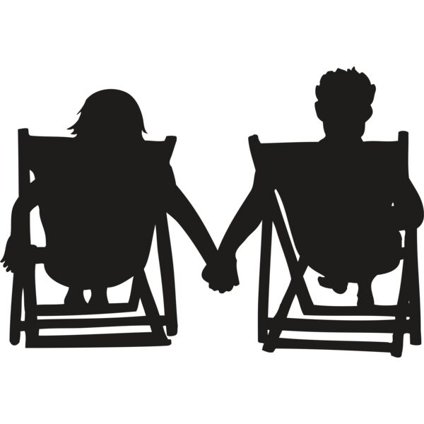 Beach chair couple Thumbnail